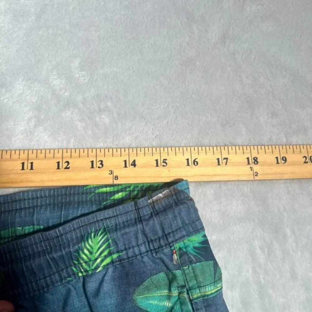 Rip Curl Lay Days Boardshorts Mens‎ M Swim Trunks Parrot Palm Tree Tropical Surf